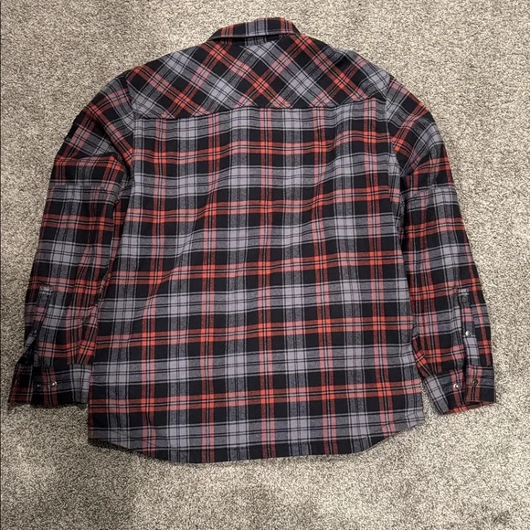 Harley-Davidson Orange and Black Plaid Jacket - Picture 6 of 6